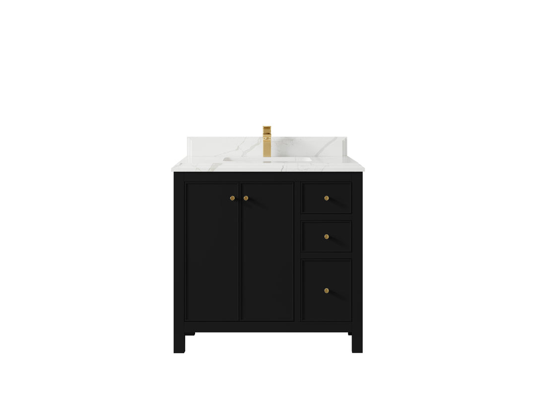 Chicago 36 in. W x 22 in. D Center Sink Bathroom Vanity
