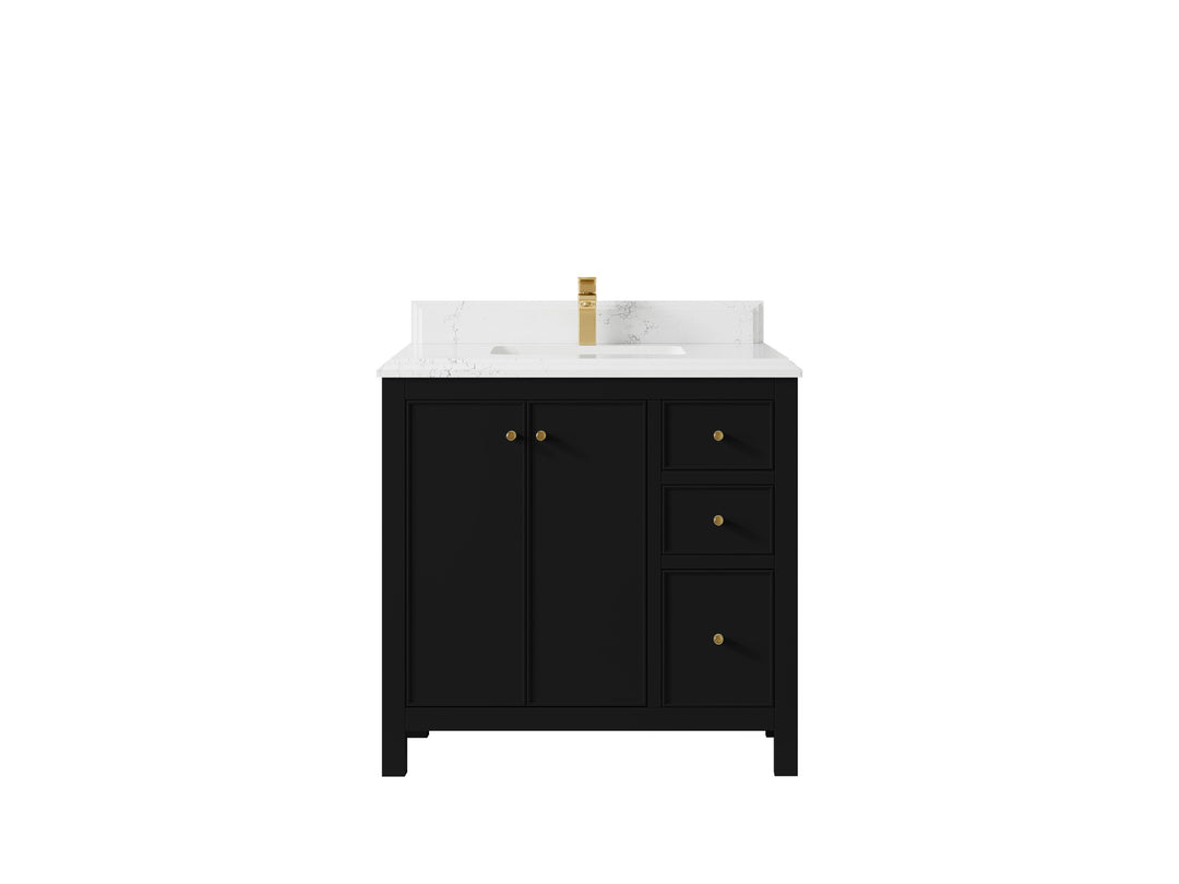 Chicago 36 in. W x 22 in. D Center Sink Bathroom Vanity