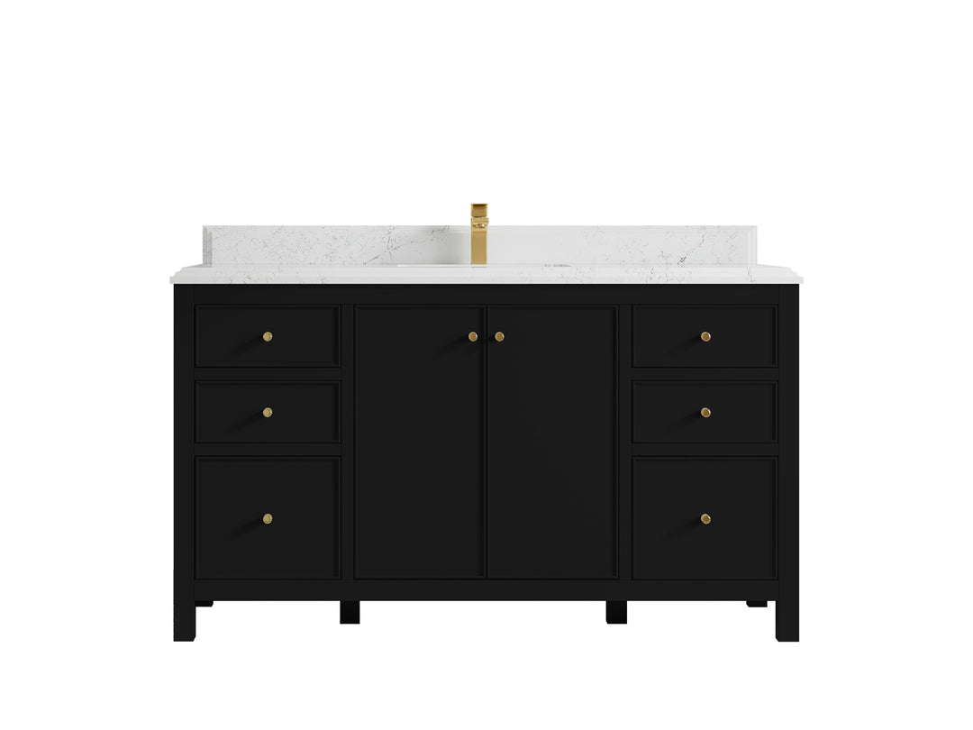 Chicago 60 in. W x 22 in. D Single Sink Bathroom Vanity