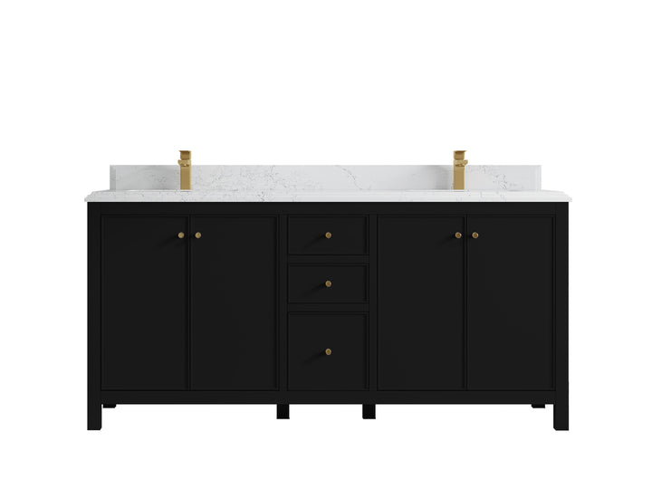 Chicago 72 in. W x 22 in. D Double Sink Bathroom Vanity - photo 27