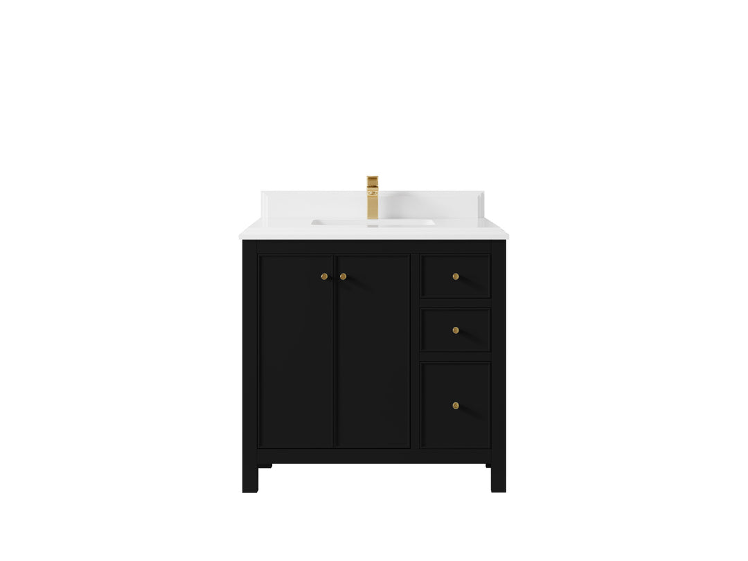 Chicago 36 in. W x 22 in. D Center Sink Bathroom Vanity