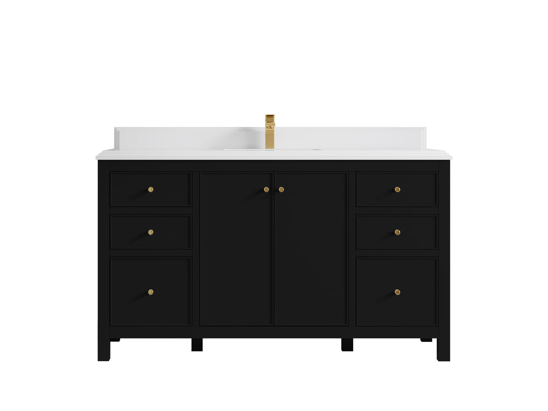 Chicago 60 in. W x 22 in. D Single Sink Bathroom Vanity