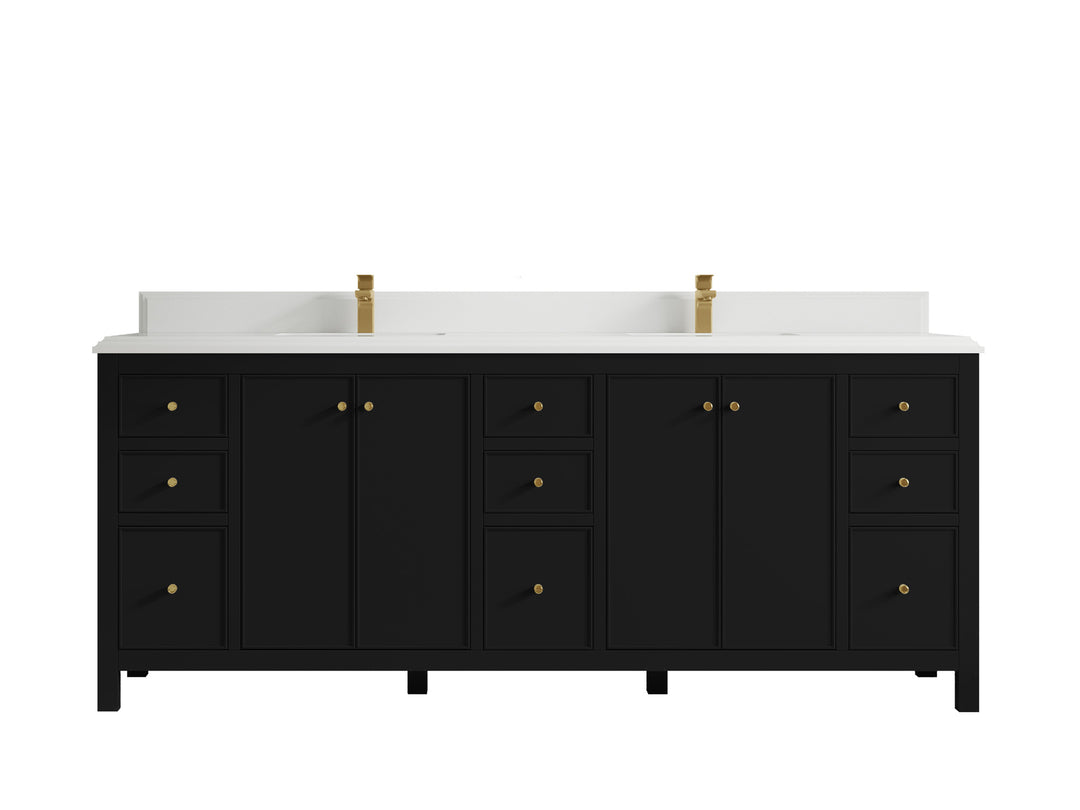Chicago 84 in. W x 22 in. D Double Sink Bathroom Vanity
