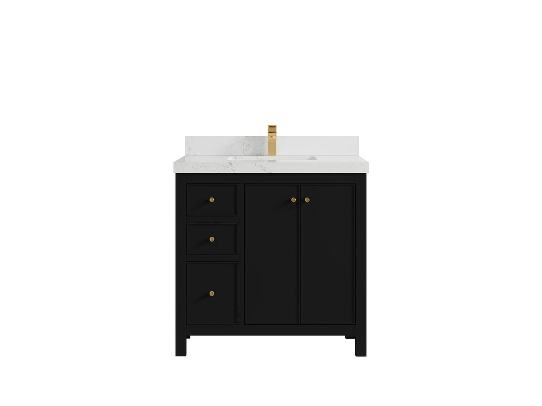 Chicago 36 in. W x 22 in. D Center Sink Bathroom Vanity