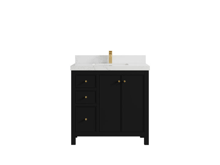 Chicago 36 in. W x 22 in. D Center Sink Bathroom Vanity - photo 31