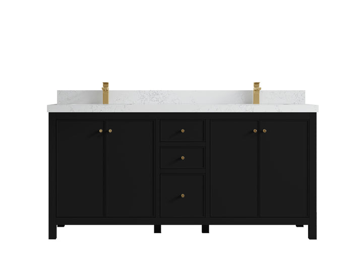 Chicago 72 in. W x 22 in. D Double Sink Bathroom Vanity - photo 31