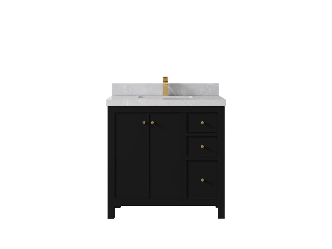 Chicago 36 in. W x 22 in. D Center Sink Bathroom Vanity