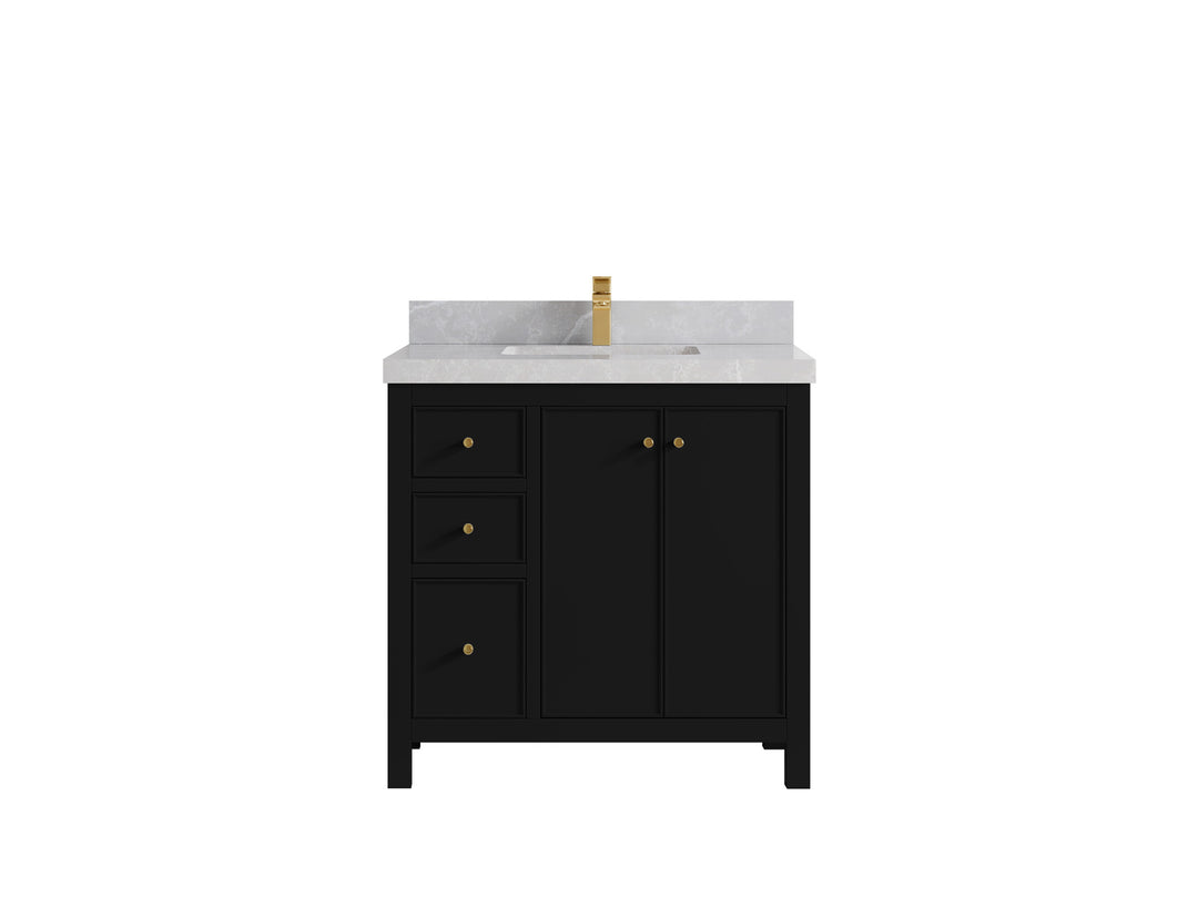 Chicago 36 in. W x 22 in. D Center Sink Bathroom Vanity