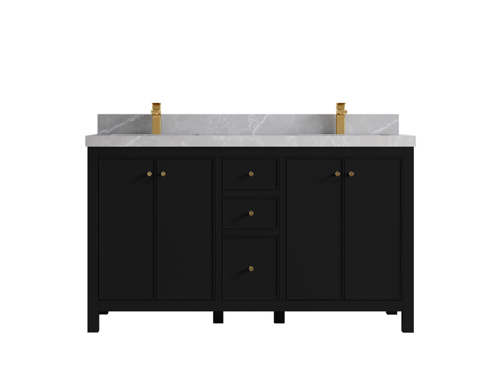 Chicago 60 in. W x 22 in. D Double Sink Bathroom Vanity - photo 33