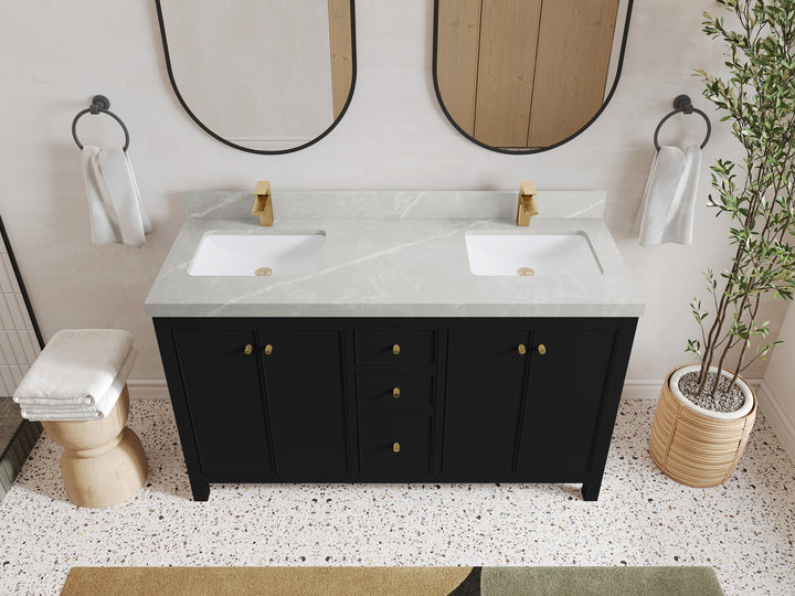 Chicago 60 in. W x 22 in. D Double Sink Bathroom Vanity - photo 32
