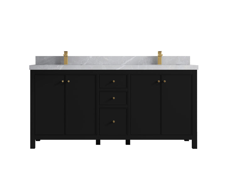 Chicago 72 in. W x 22 in. D Double Sink Bathroom Vanity - photo 33