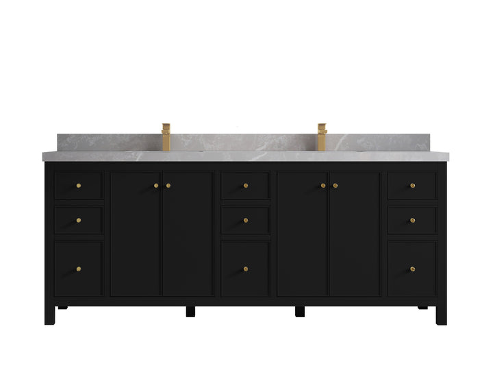 Chicago 84 in. W x 22 in. D Double Sink Bathroom Vanity - photo 31