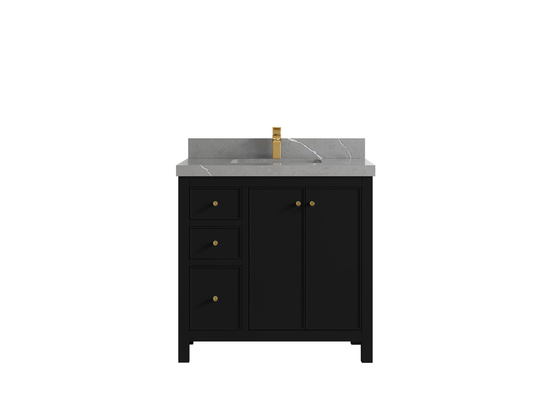 Chicago 36 in. W x 22 in. D Center Sink Bathroom Vanity