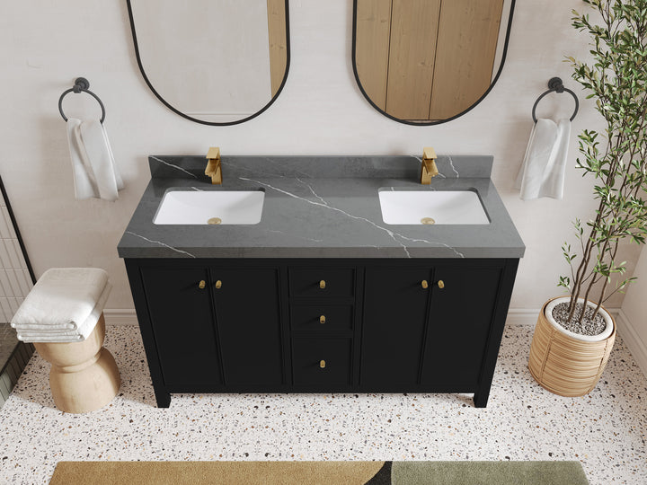 Chicago 60 in. W x 22 in. D Double Sink Bathroom Vanity - photo 34