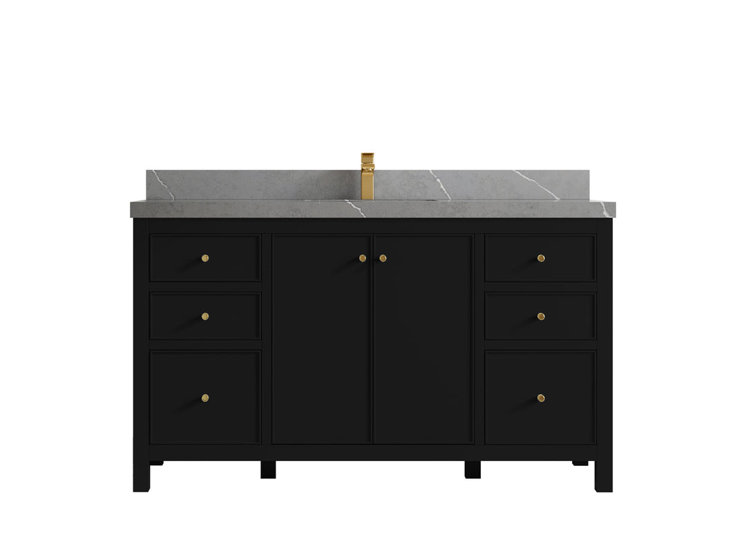 Chicago 60 in. W x 22 in. D Single Sink Bathroom Vanity