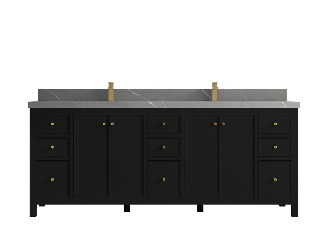 Chicago 84 in. W x 22 in. D Double Sink Bathroom Vanity
