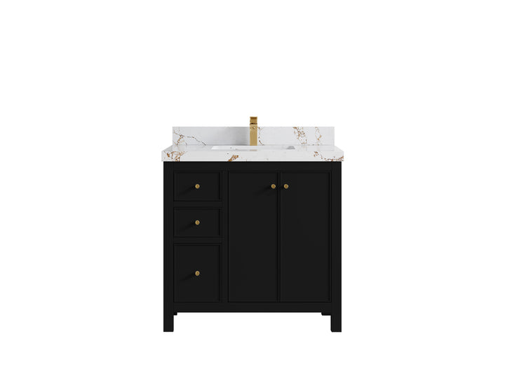 Chicago 36 in. W x 22 in. D Center Sink Bathroom Vanity - photo 37