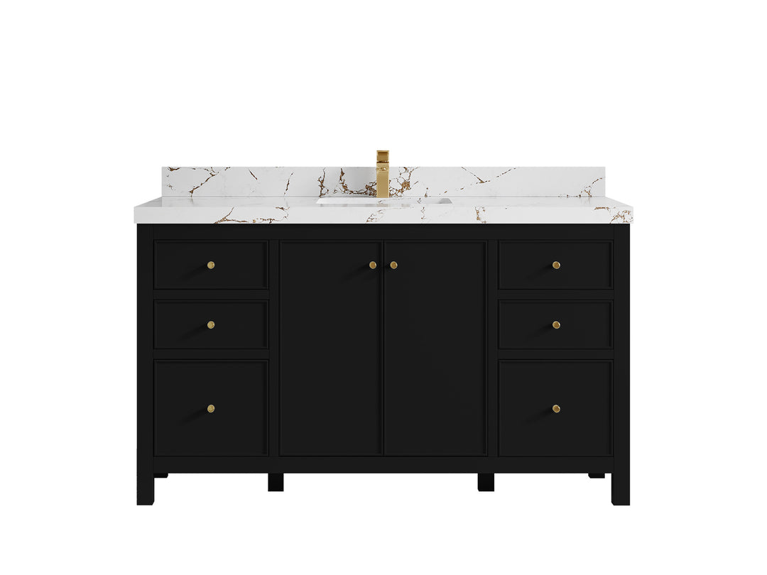 Chicago 60 in. W x 22 in. D Single Sink Bathroom Vanity