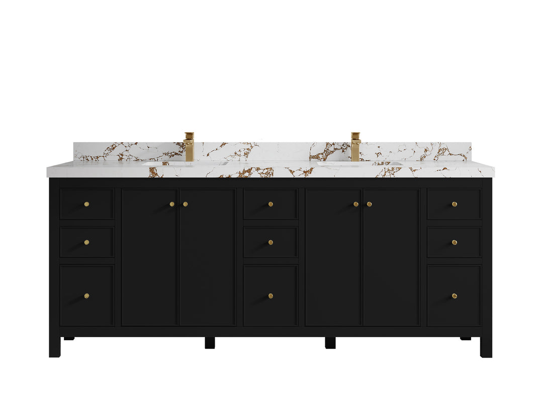 Chicago 84 in. W x 22 in. D Double Sink Bathroom Vanity
