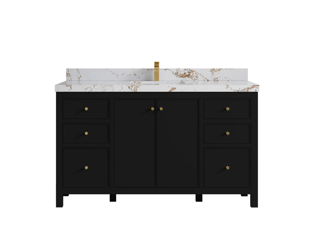 Chicago 60 in. W x 22 in. D Single Sink Bathroom Vanity