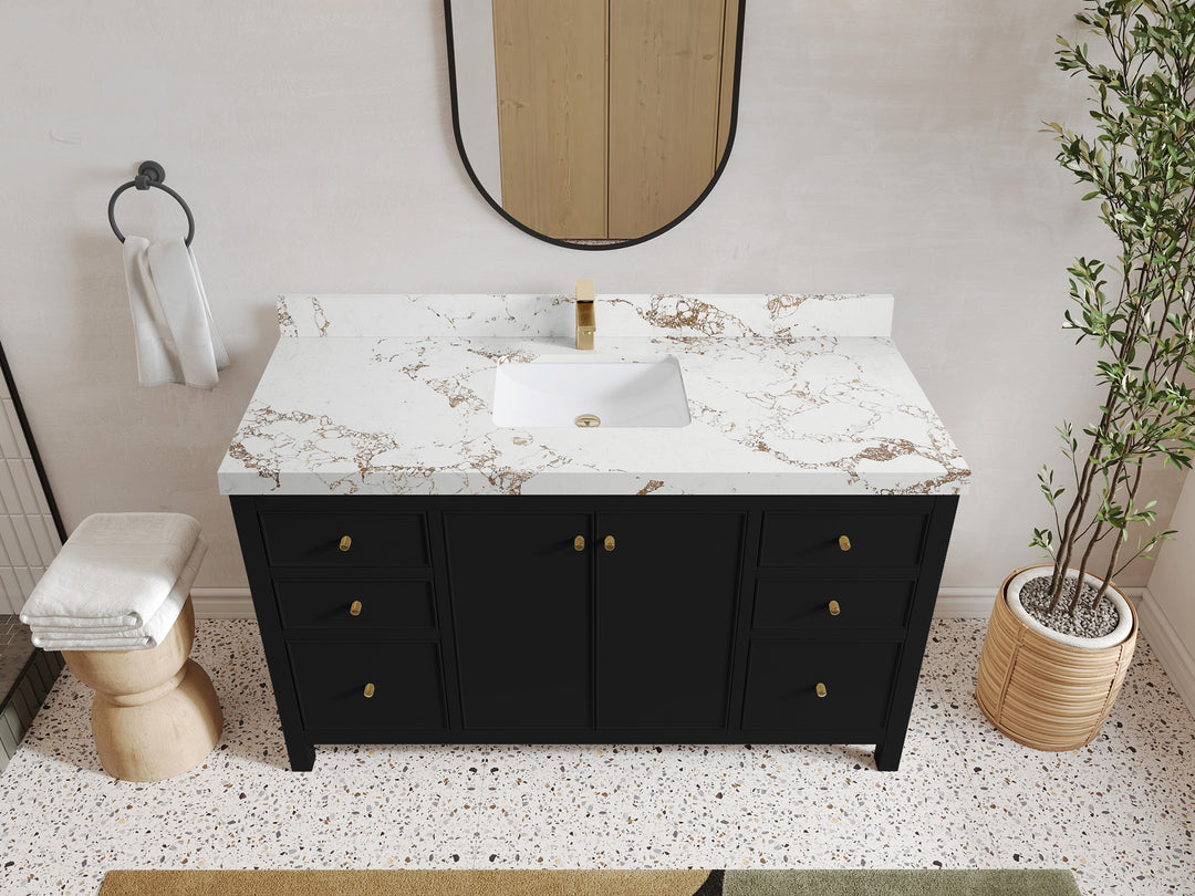 Chicago 60 in. W x 22 in. D Single Sink Bathroom Vanity