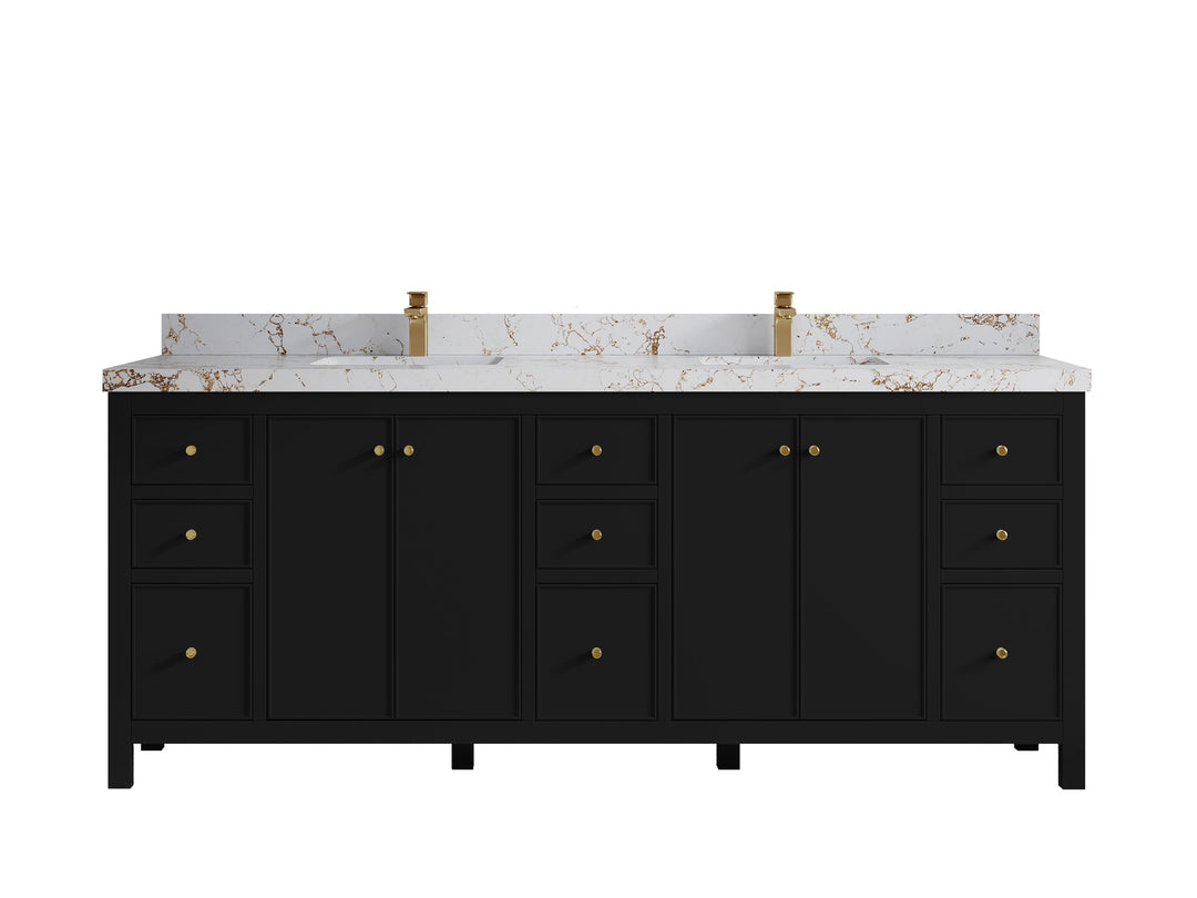 Chicago 84 in. W x 22 in. D Double Sink Bathroom Vanity