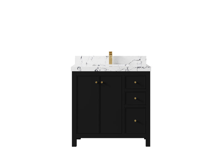 Chicago 36 in. W x 22 in. D Center Sink Bathroom Vanity - photo 41