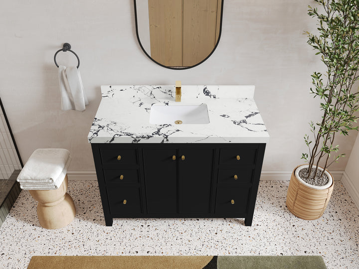 Chicago 48 in. W x 22 in. D Single Sink Bathroom Vanity - photo 42