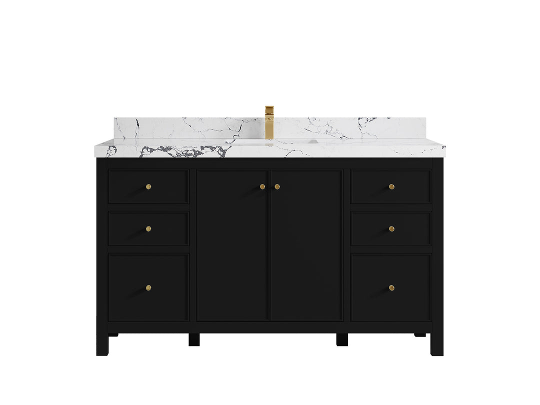 Chicago 60 in. W x 22 in. D Single Sink Bathroom Vanity