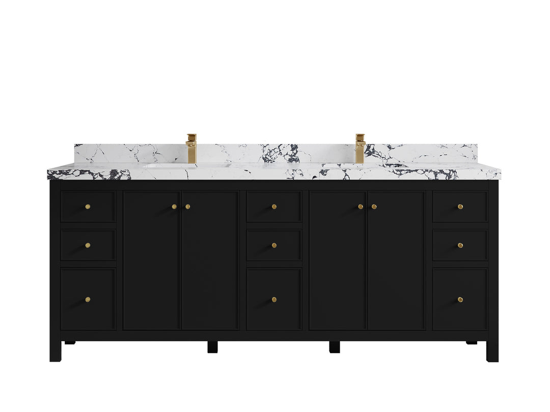 Chicago 84 in. W x 22 in. D Double Sink Bathroom Vanity