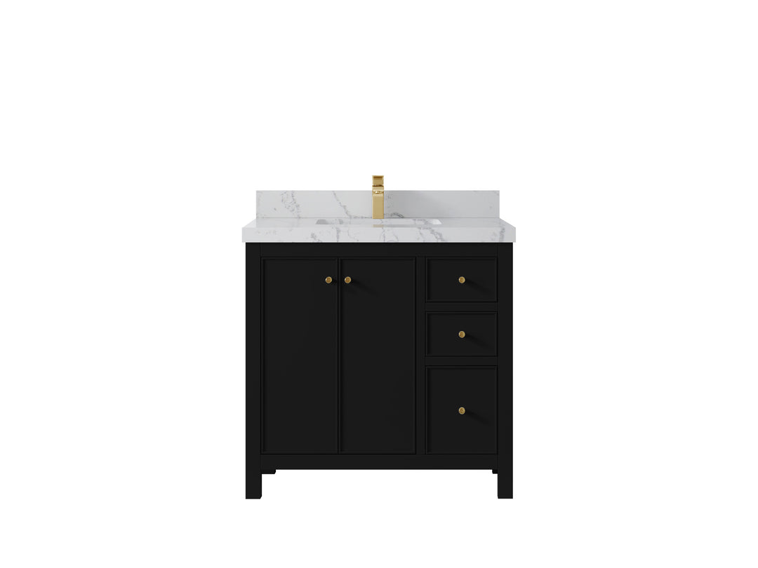 Chicago 36 in. W x 22 in. D Center Sink Bathroom Vanity