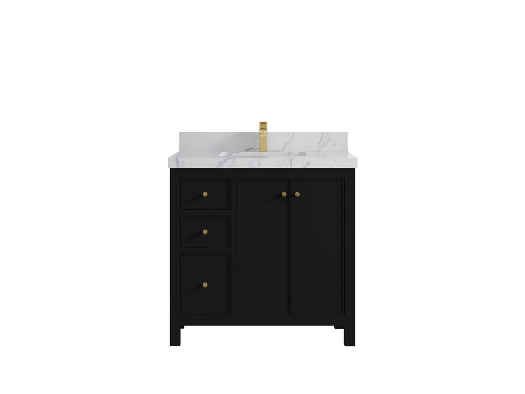 Chicago 36 in. W x 22 in. D Center Sink Bathroom Vanity