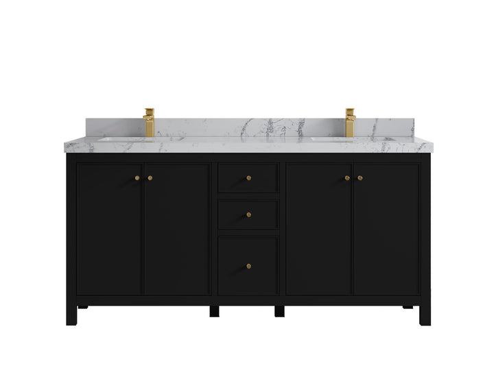 Chicago 72 in. W x 22 in. D Double Sink Bathroom Vanity - photo 43