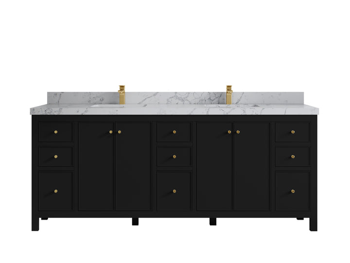 Chicago 84 in. W x 22 in. D Double Sink Bathroom Vanity - photo 41