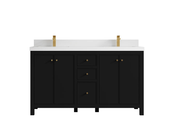 Chicago 60 in. W x 22 in. D Double Sink Bathroom Vanity - photo 43