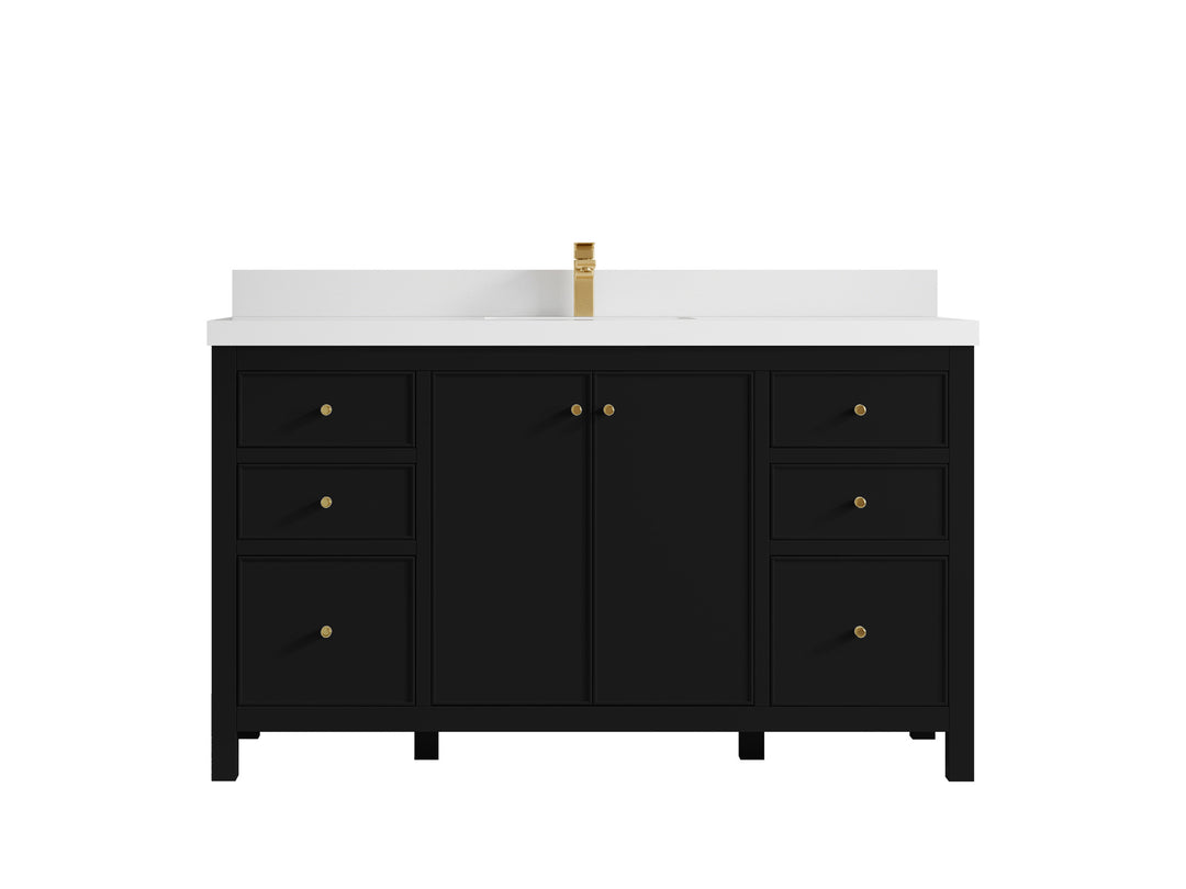 Chicago 60 in. W x 22 in. D Single Sink Bathroom Vanity