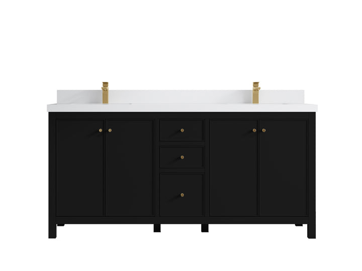 Chicago 72 in. W x 22 in. D Double Sink Bathroom Vanity - photo 45
