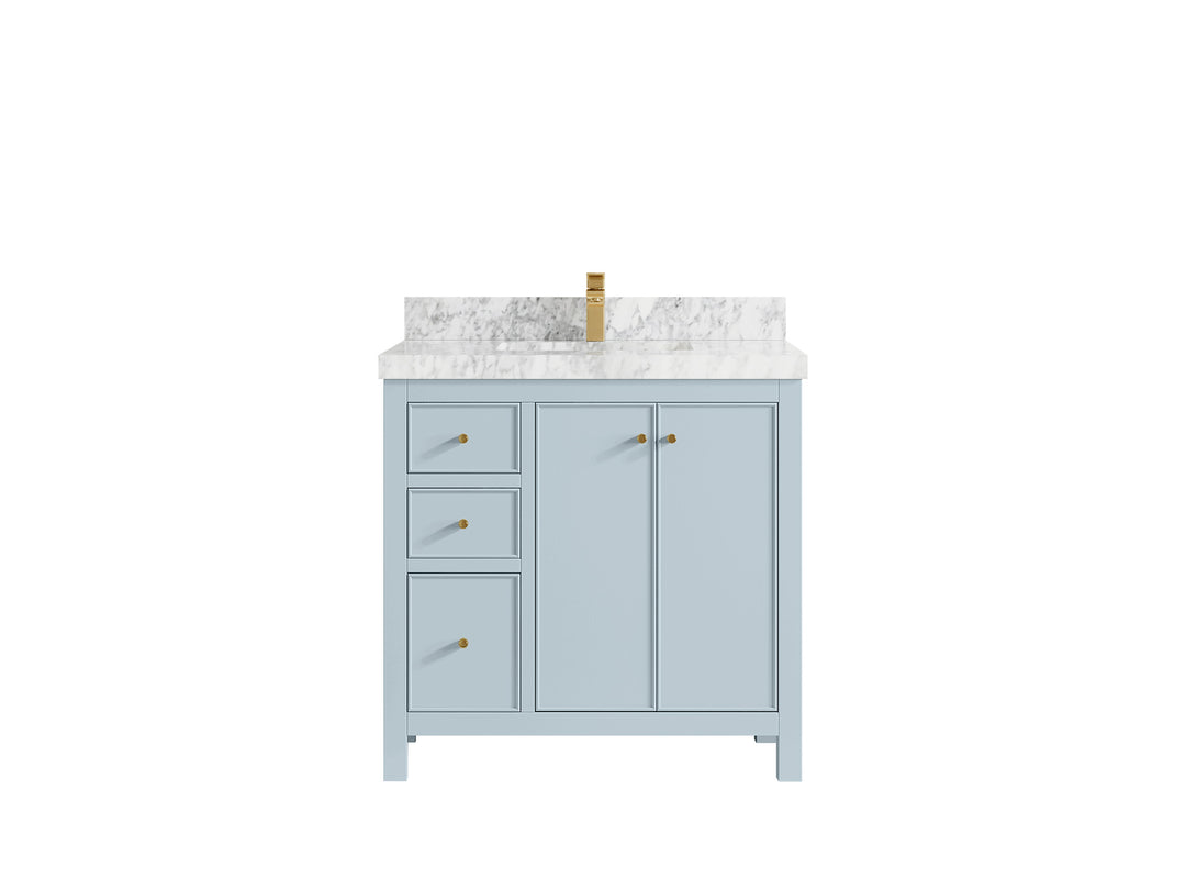 Chicago 36 in. W x 22 in. D Center Sink Bathroom Vanity