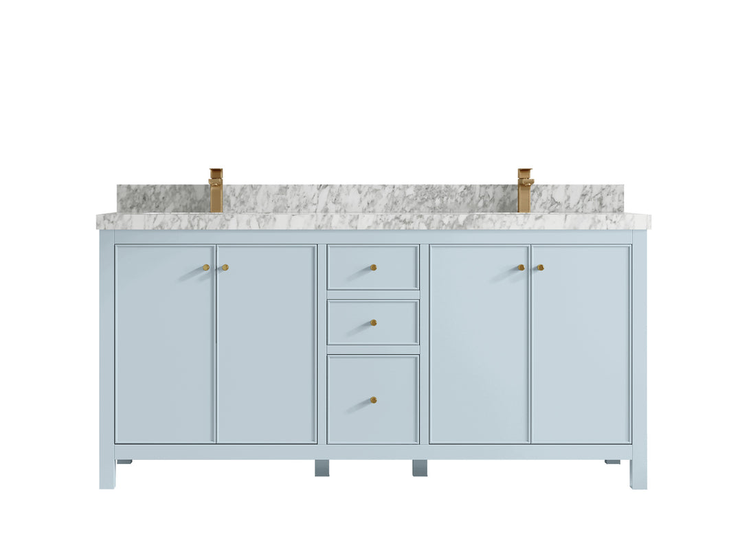 Chicago 72 in. W x 22 in. D Double Sink Bathroom Vanity