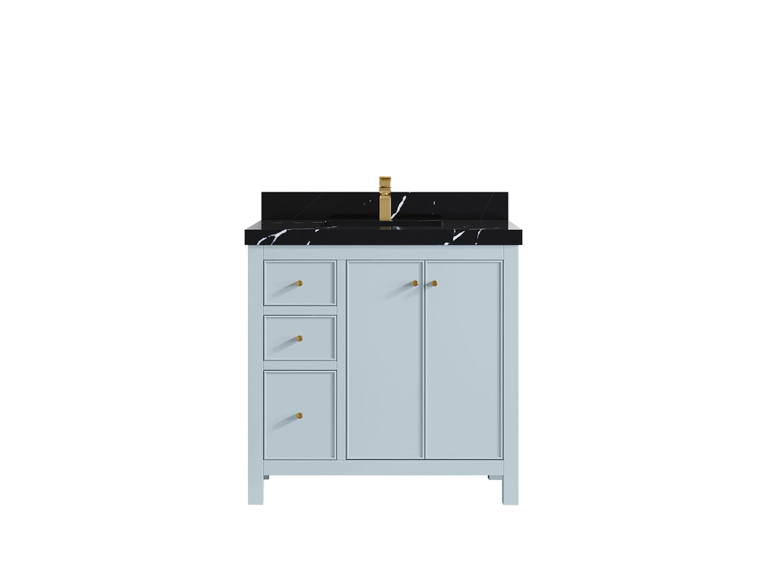 Chicago 36 in. W x 22 in. D Center Sink Bathroom Vanity