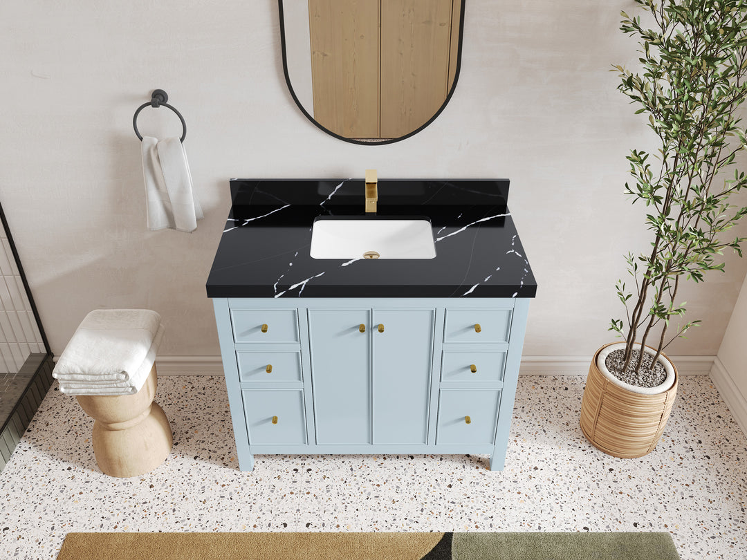 Chicago 42 in. W x 22 in. D Single Sink Bathroom Vanity