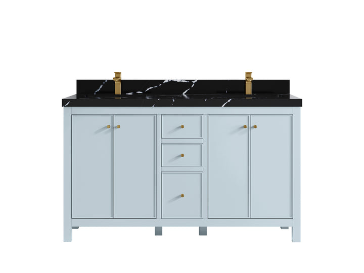 Chicago 60 in. W x 22 in. D Double Sink Bathroom Vanity - photo 9