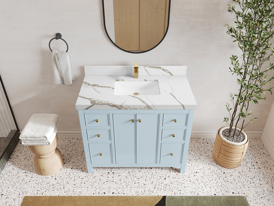 Chicago 42 in. W x 22 in. D Single Sink Bathroom Vanity