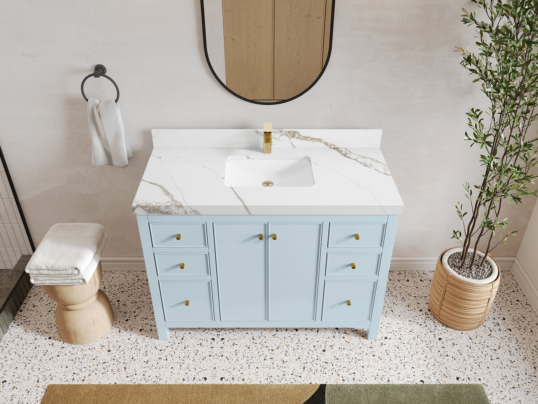 Chicago 48 in. W x 22 in. D Single Sink Bathroom Vanity