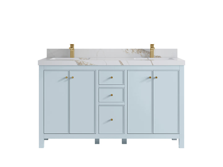 Chicago 60 in. W x 22 in. D Double Sink Bathroom Vanity - photo 15