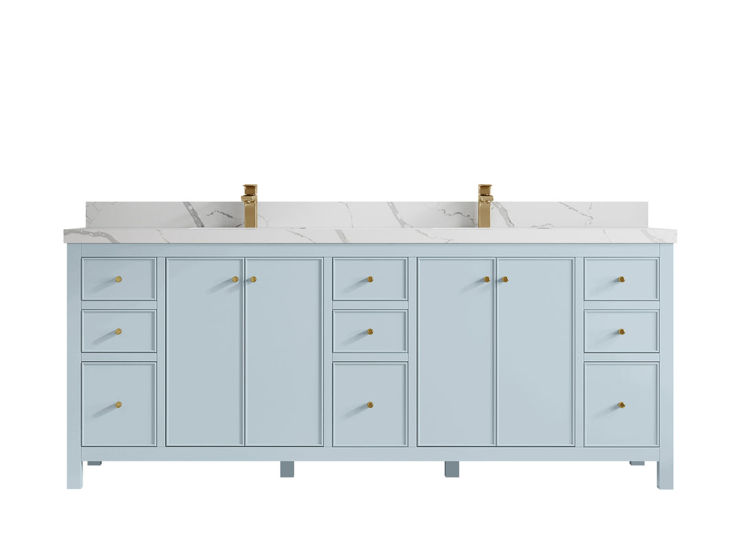 Chicago 84 in. W x 22 in. D Double Sink Bathroom Vanity