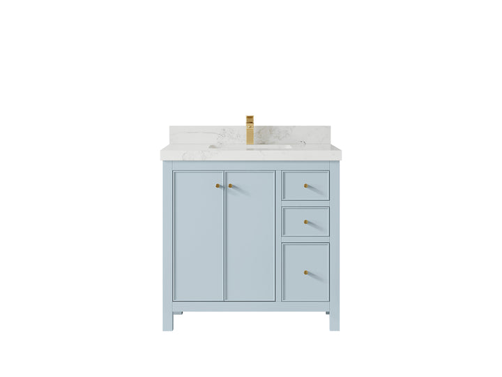 Chicago 36 in. W x 22 in. D Center Sink Bathroom Vanity - photo 19
