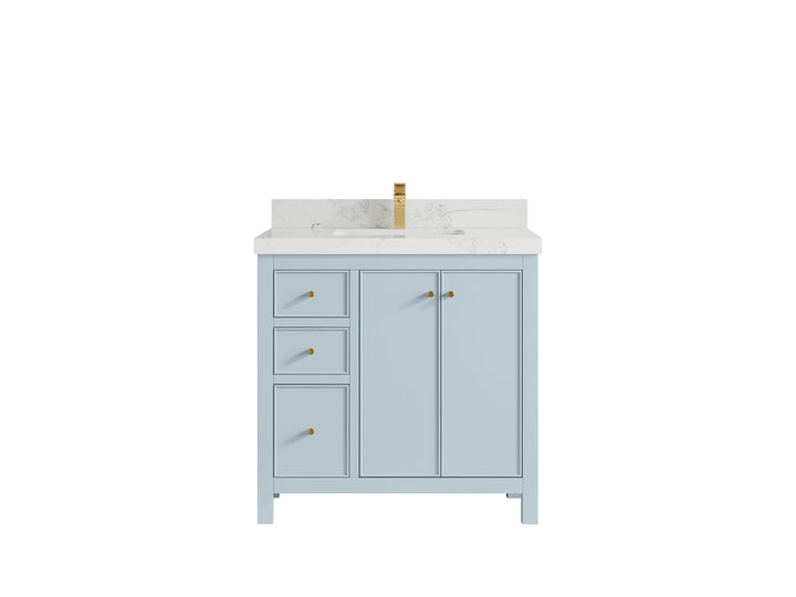 Chicago 36 in. W x 22 in. D Center Sink Bathroom Vanity - photo 19