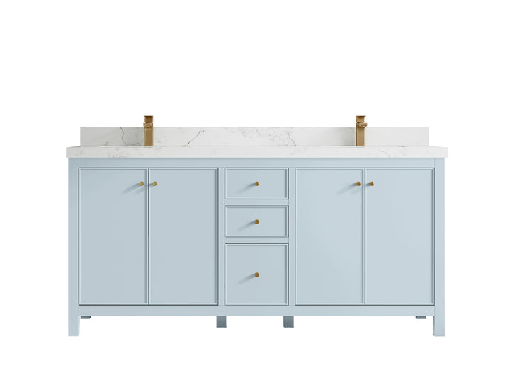 Chicago 72 in. W x 22 in. D Double Sink Bathroom Vanity - photo 19