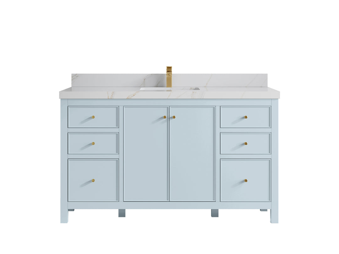 Chicago 60 in. W x 22 in. D Single Sink Bathroom Vanity